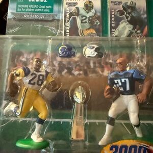 New 2000 Marshall Faulk Eddie George Classic Doubles Starting Lineup Super Bowl